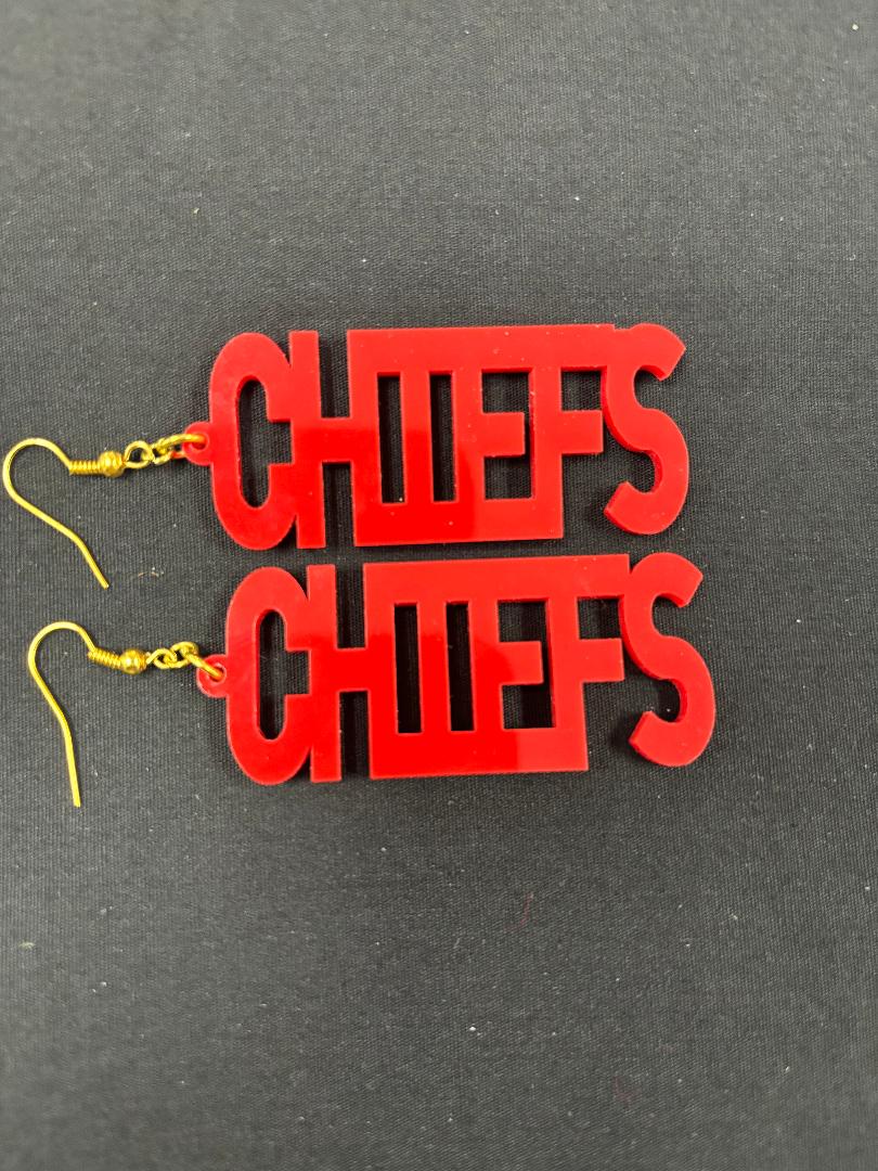 Chiefs earrings