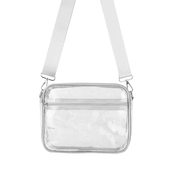 Clear Crossbody with Front Pocket in 3 Colors