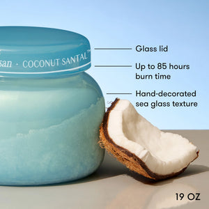 Capri Blue Coconut Santal Artisan Luce d'Almalfi Signature Candle