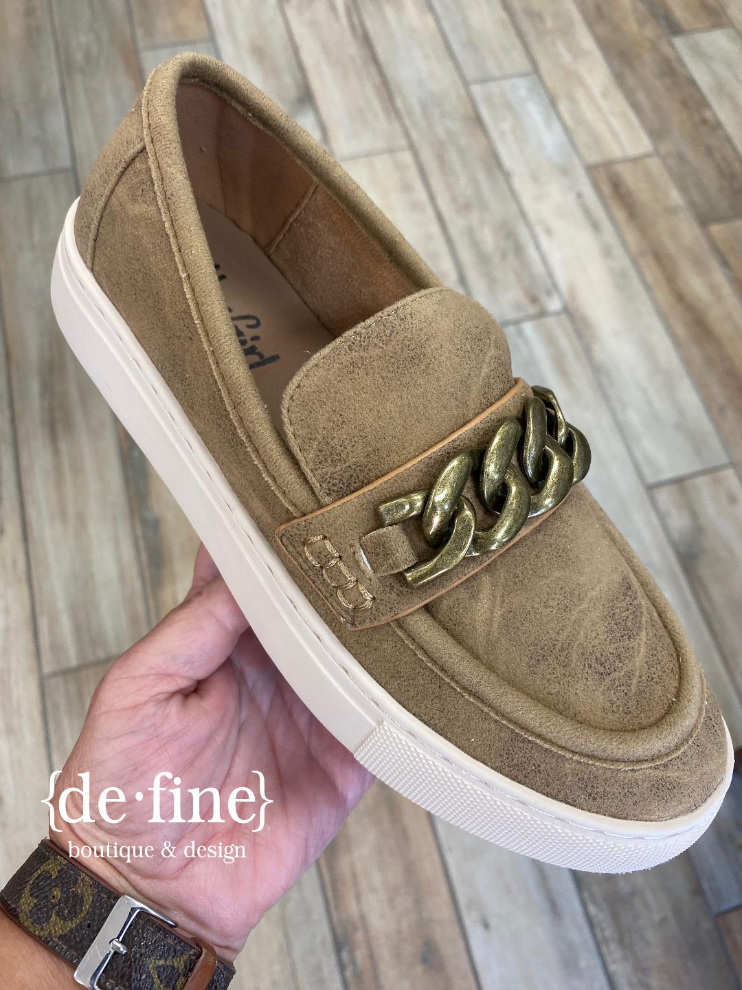 Corkys Chain Reaction Tan Slip On Sneakers