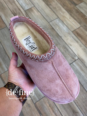 Corkys Pillow Talk Blush or Tobacco Faux Suede Slip On Shoes