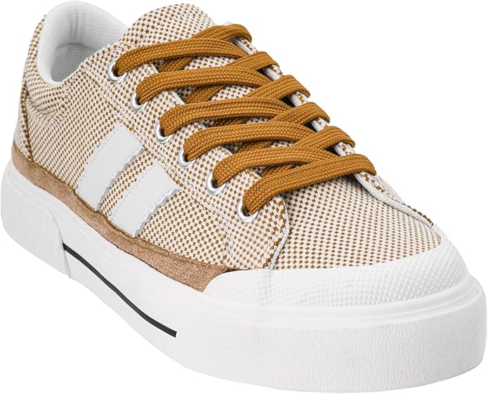 Corky's That's Her Sneakers Tan Checker