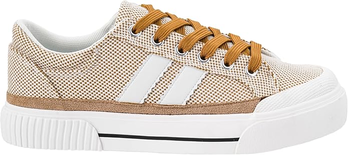 Corky's That's Her Sneakers Tan Checker