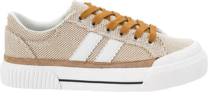 Corky's That's Her Sneakers Tan Checker