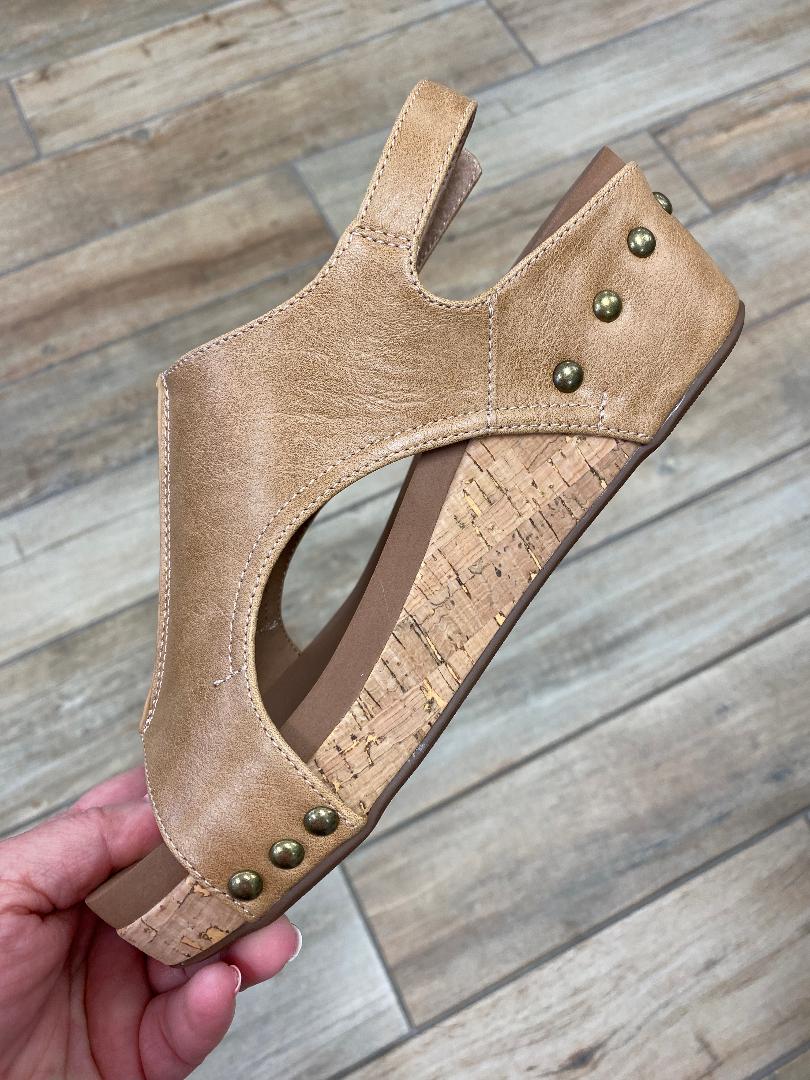 Corkys Volta Caramel Smooth Sandals