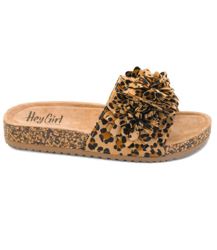 Corky's Wild Child Leopard Slide Sandals