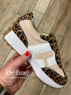 Corkys Leopard Chunky Sole Sneakers