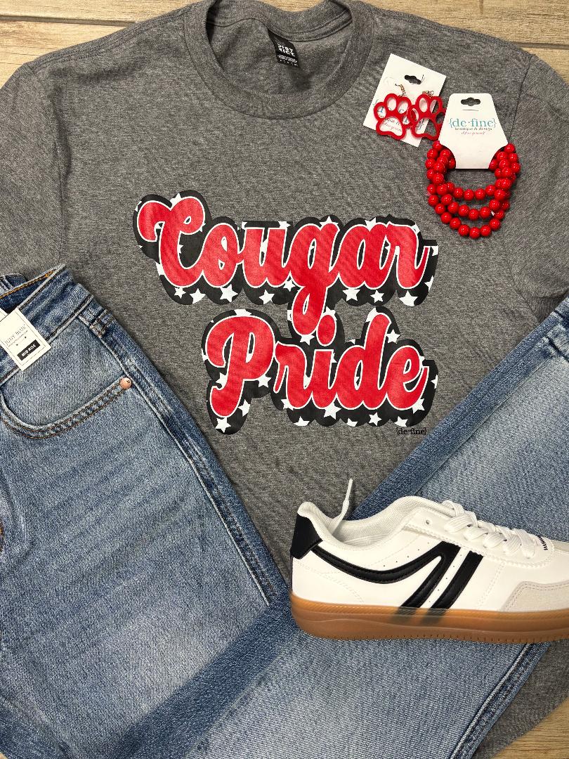Cougar Pride Retro Stars Graphic Tee