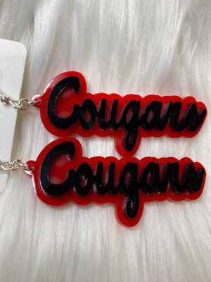 North Rock Creek Cougars Earrings