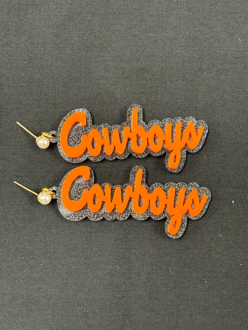 Oklahoma State Earrings