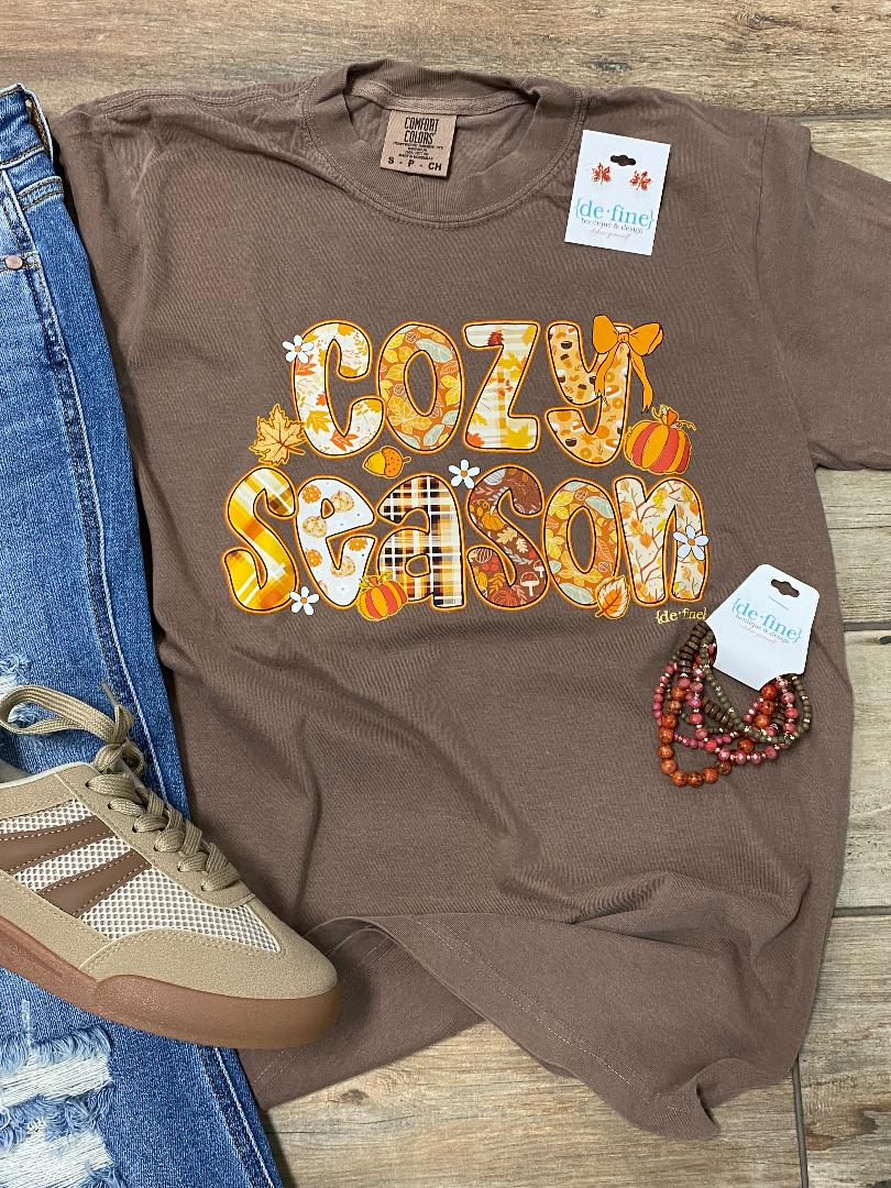 Cozy Season Graphic Tee, Long Sleeve or Sweatshirt