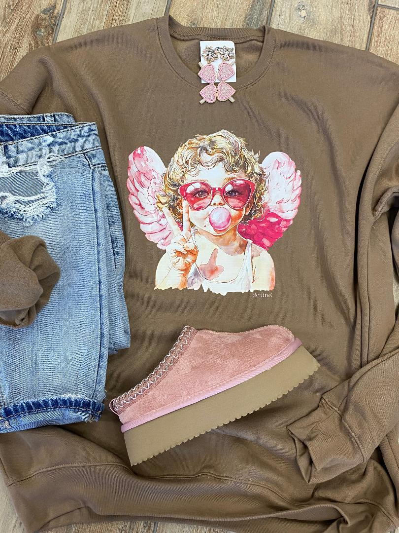 Cupid Bubble Gum Graphic Tee or Sweatshirt