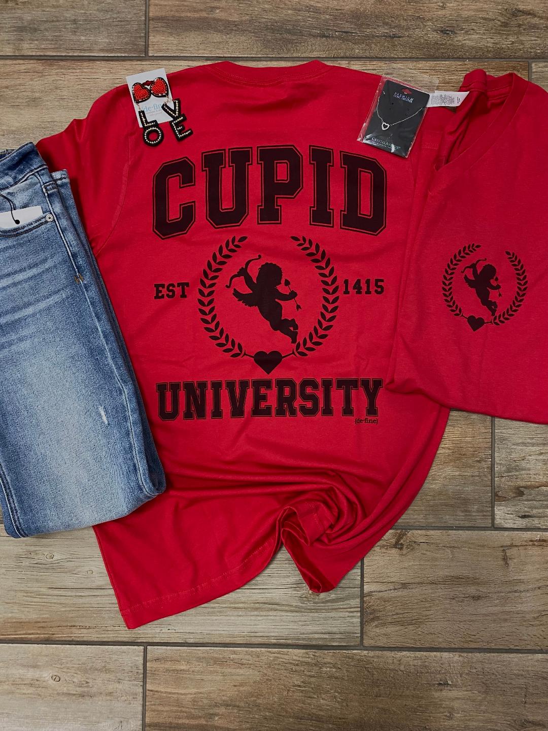 Cupid University Graphic Tee or Sweatshirt