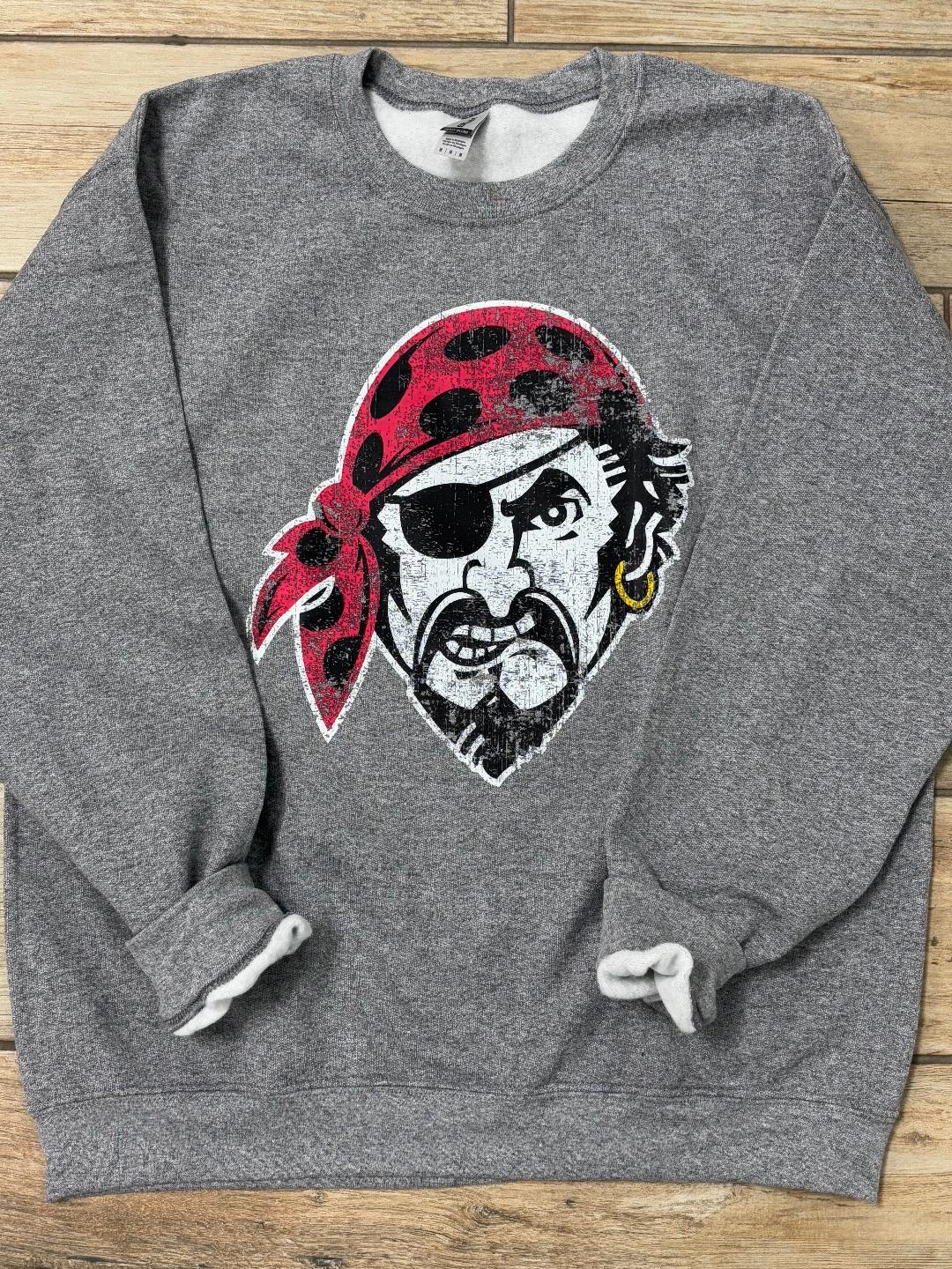 Dale Pirates Distressed Mascot Graphic Tee or Sweatshirt