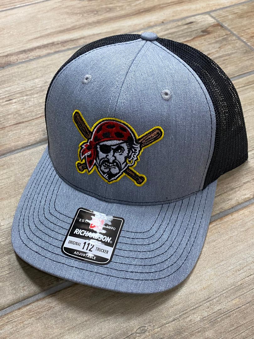 Richardson 112 Trucker Hat with Pirate Head with Bats