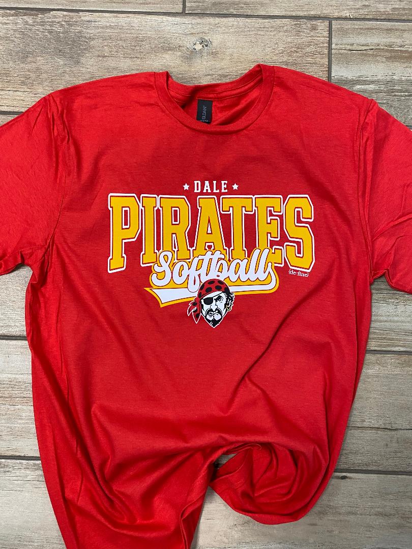 Dale Pirates Softball Graphic Tee or Hoodie