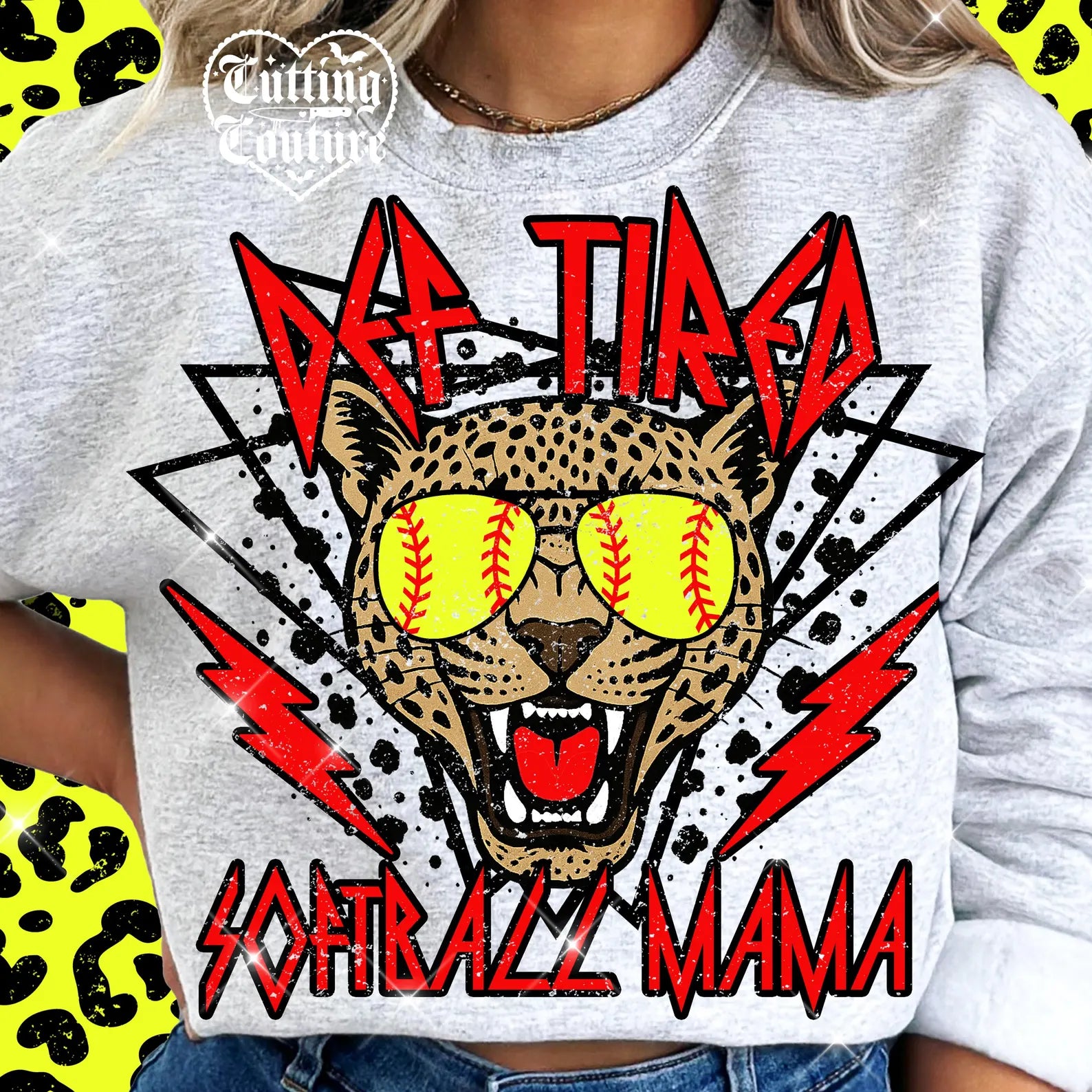 Def Tired Softball Mama Graphic Tee or Sweatshirt