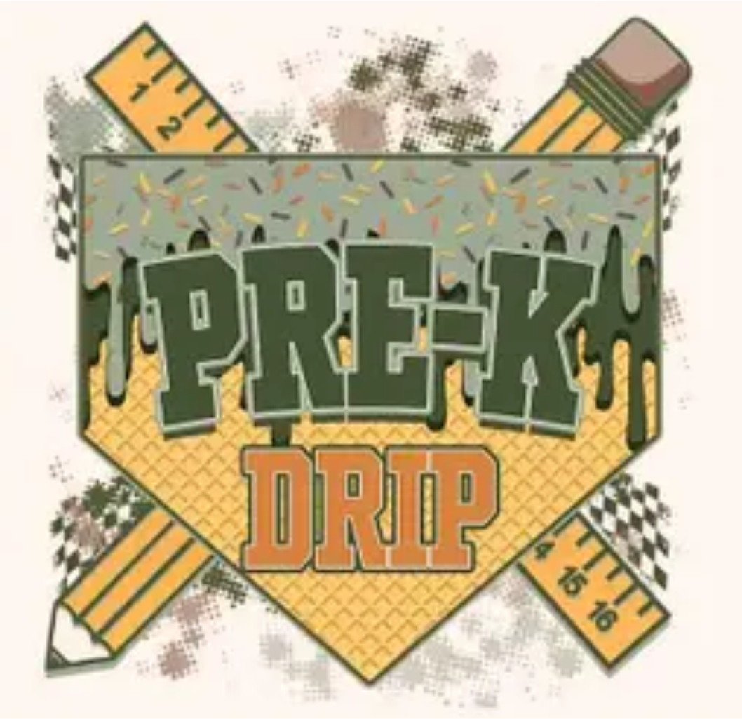 Drip Back to School Tees Pre-K - 4th Grade