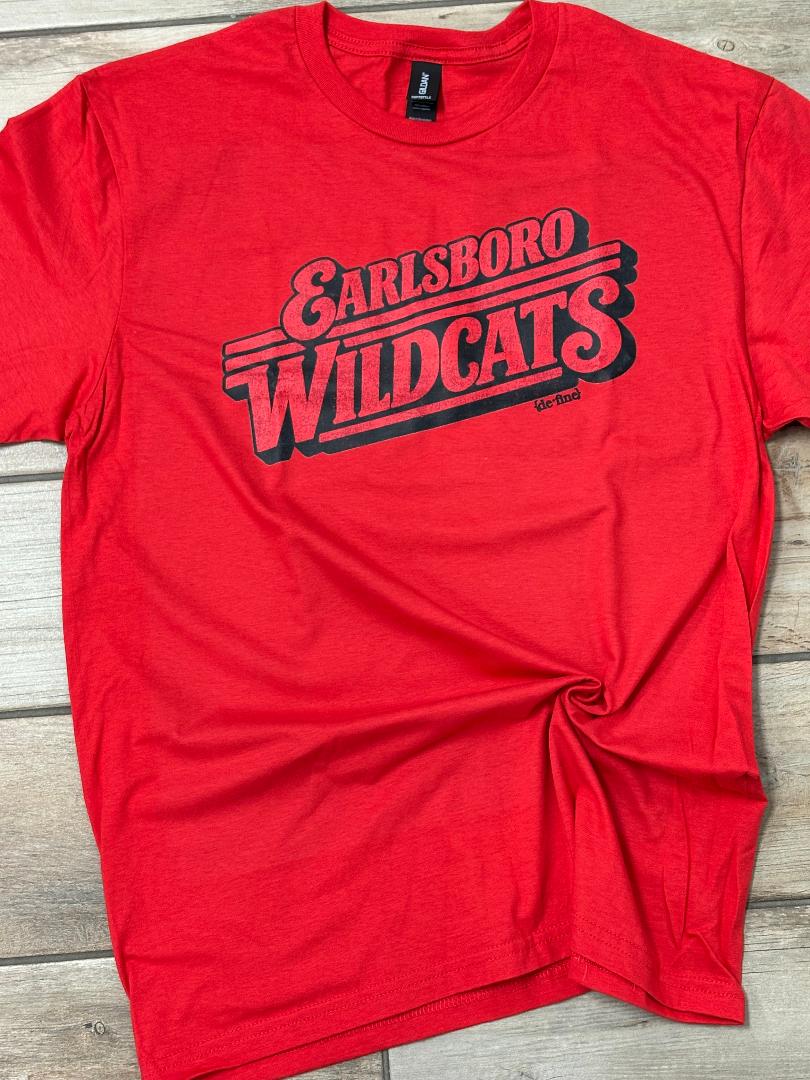 Earlsboro Wildcats Distressed Retro Graphic Tee