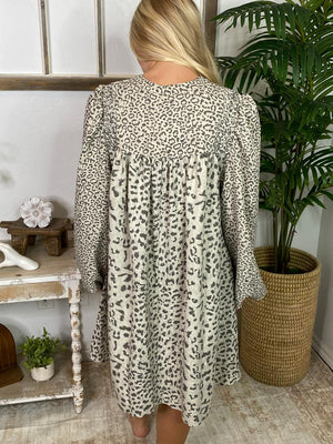 Leopard All Over Mini Dress