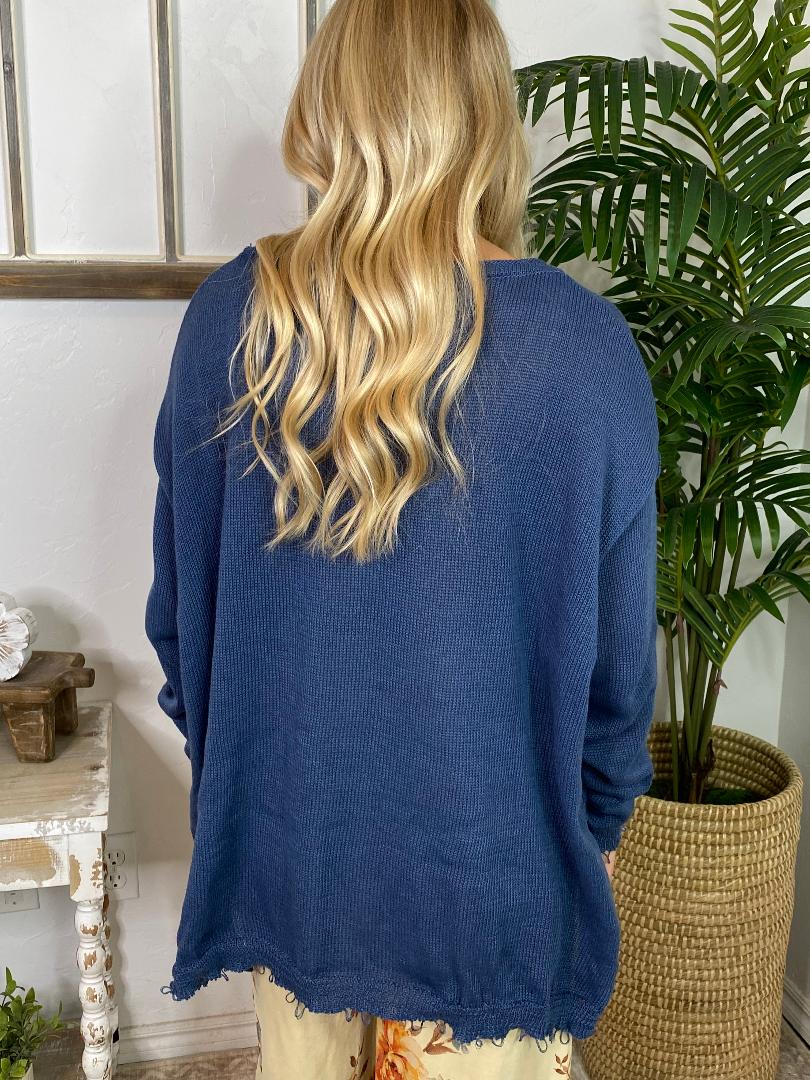 Dark Denim Sweater