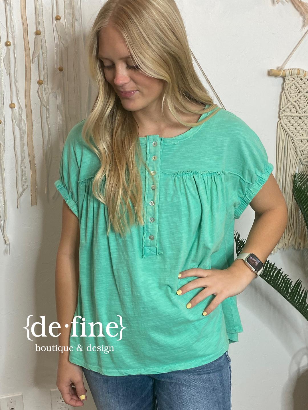 Summer Splash Cap Sleeve Tops in 3 Colors