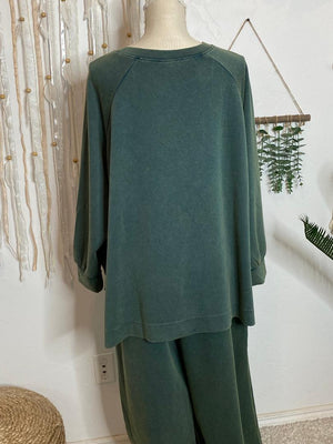 Teal Green Knit Pant Set - Sold Separately