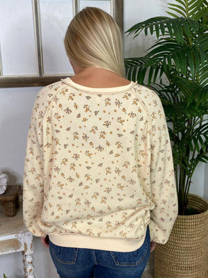 Oatmeal Floral Thermal Top