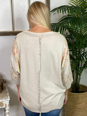 Mushroom Top with Cherry Blossoms