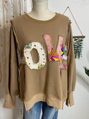 LOVE Applique Sweatshirt