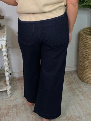Denim Mineral Washed Straight Pants