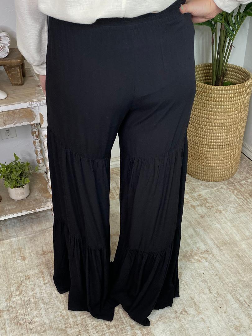 Super Swingy Wide Leg Black Pants