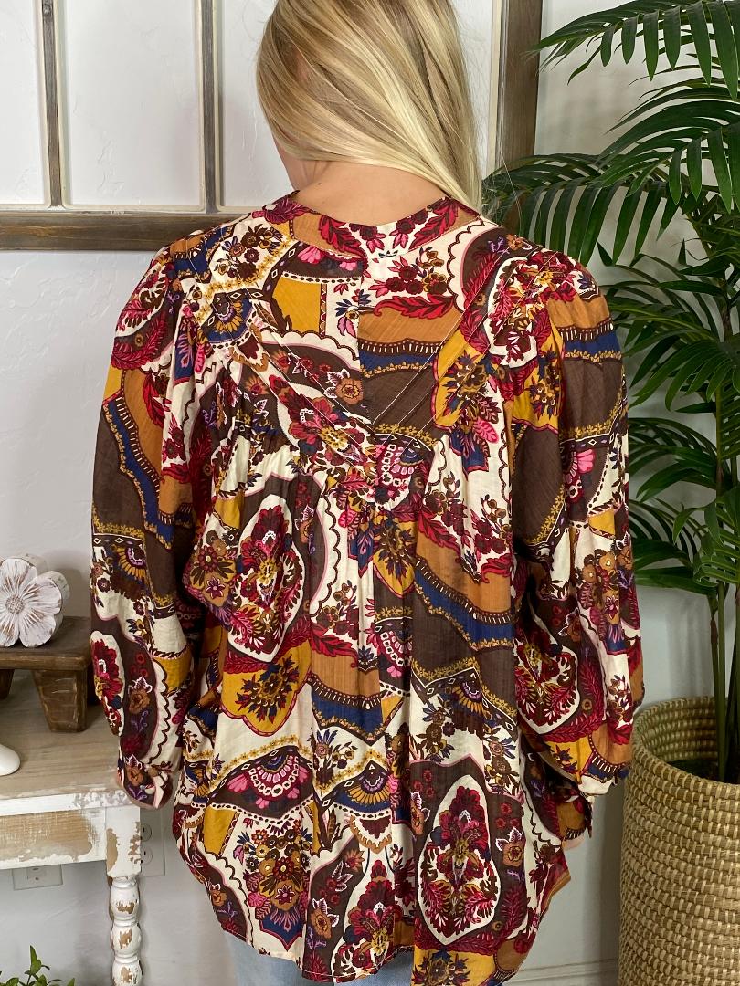 Ruby Amber Button Down Top