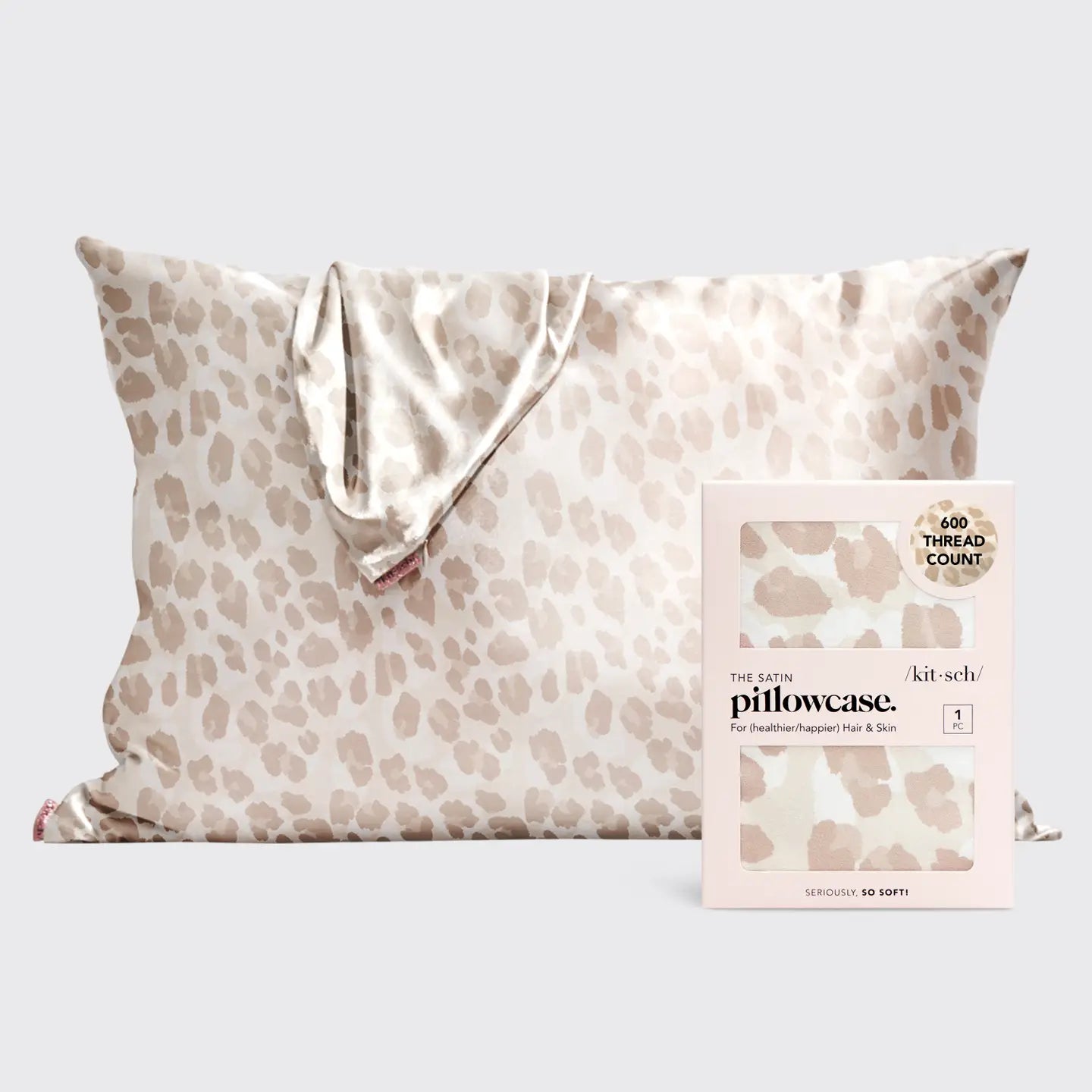 Kitsch Satin Pillowcase Standard - Leopard
