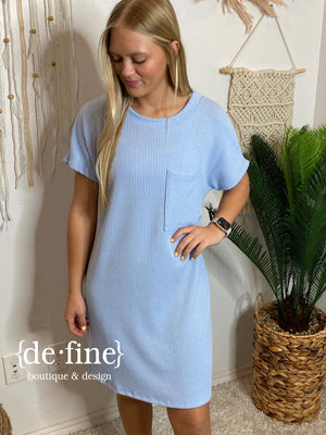 Ribbed Textured Dress in LOTS of Colors - Regular & Curvy
