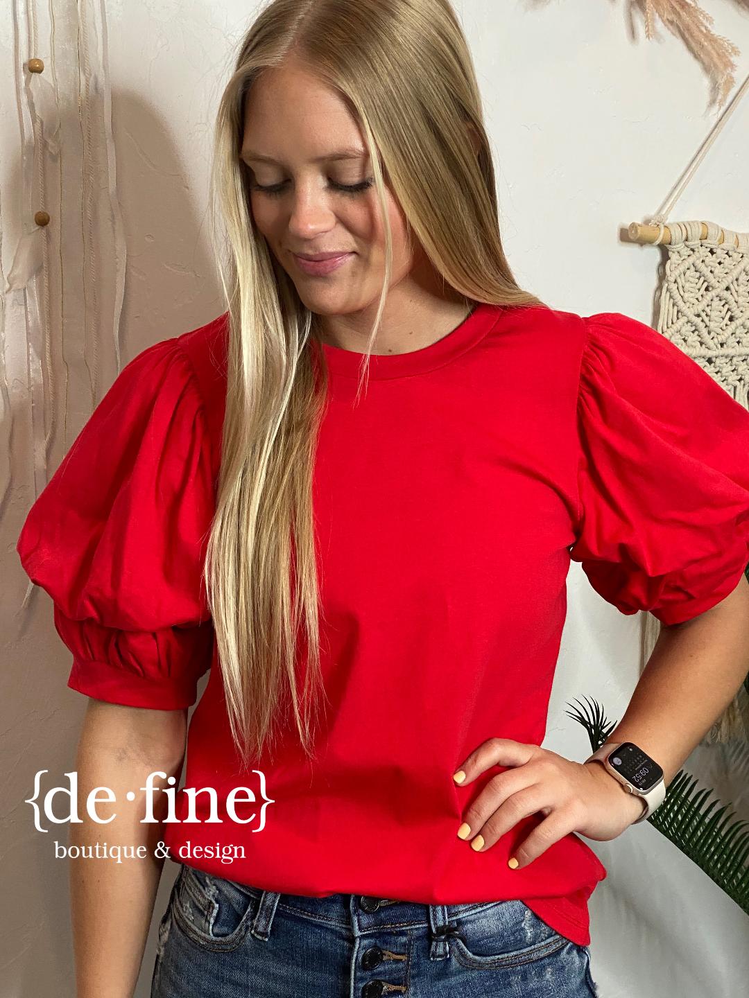 Double Bubble Sleeve Tee in 3 Colors