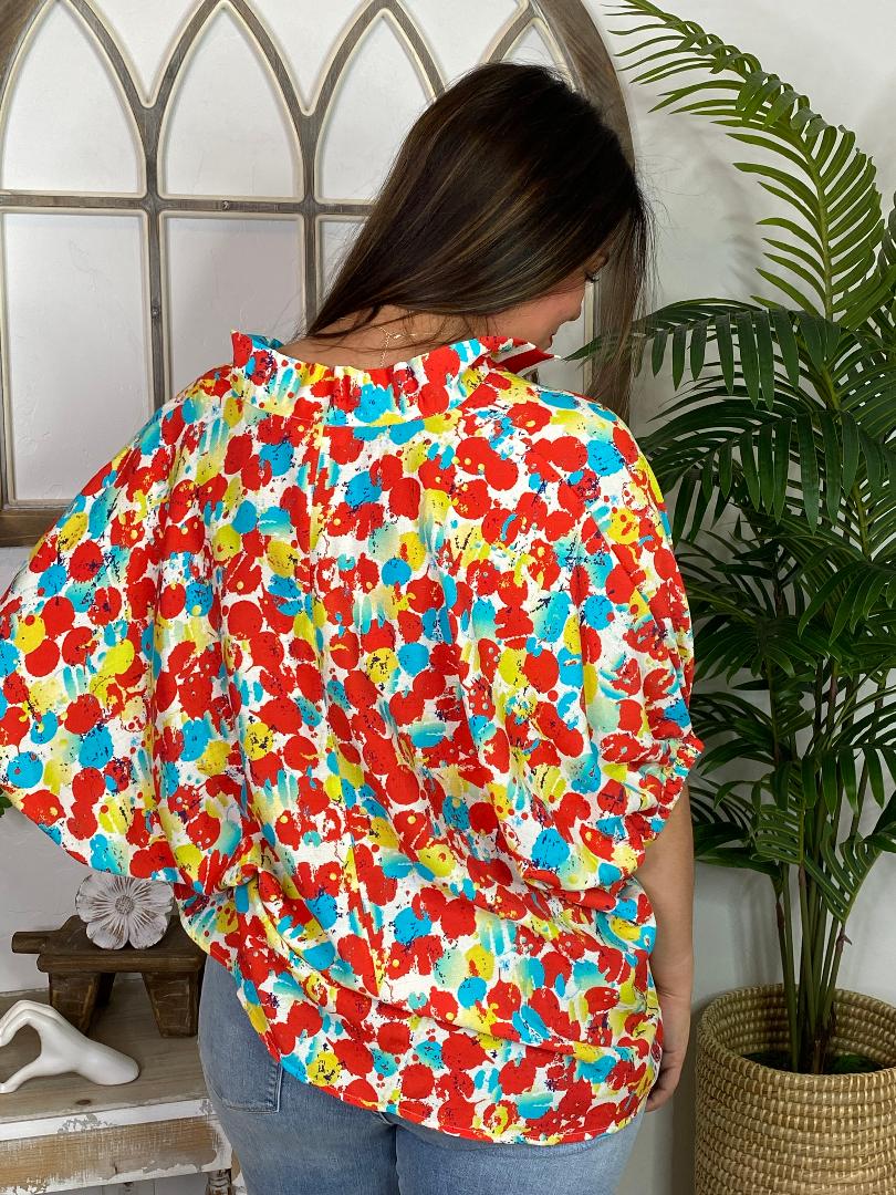 Multi Splatter Batwing in Curvy