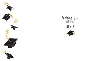 Congratualtions Graduate Floating Hats Greeting Card