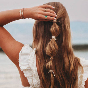 "Forever Friends" Neutral Sun Friendship Hair Tie + Bracelets
