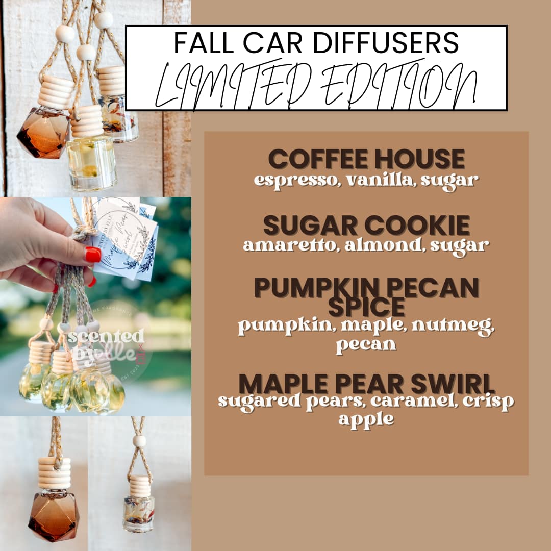 Scented by Elle Fall Car Oil Diffusers