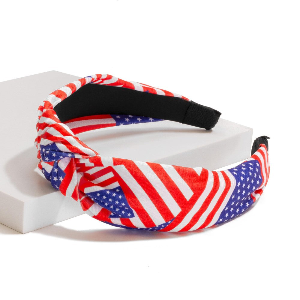 Flag Knotted Patriotic Headband