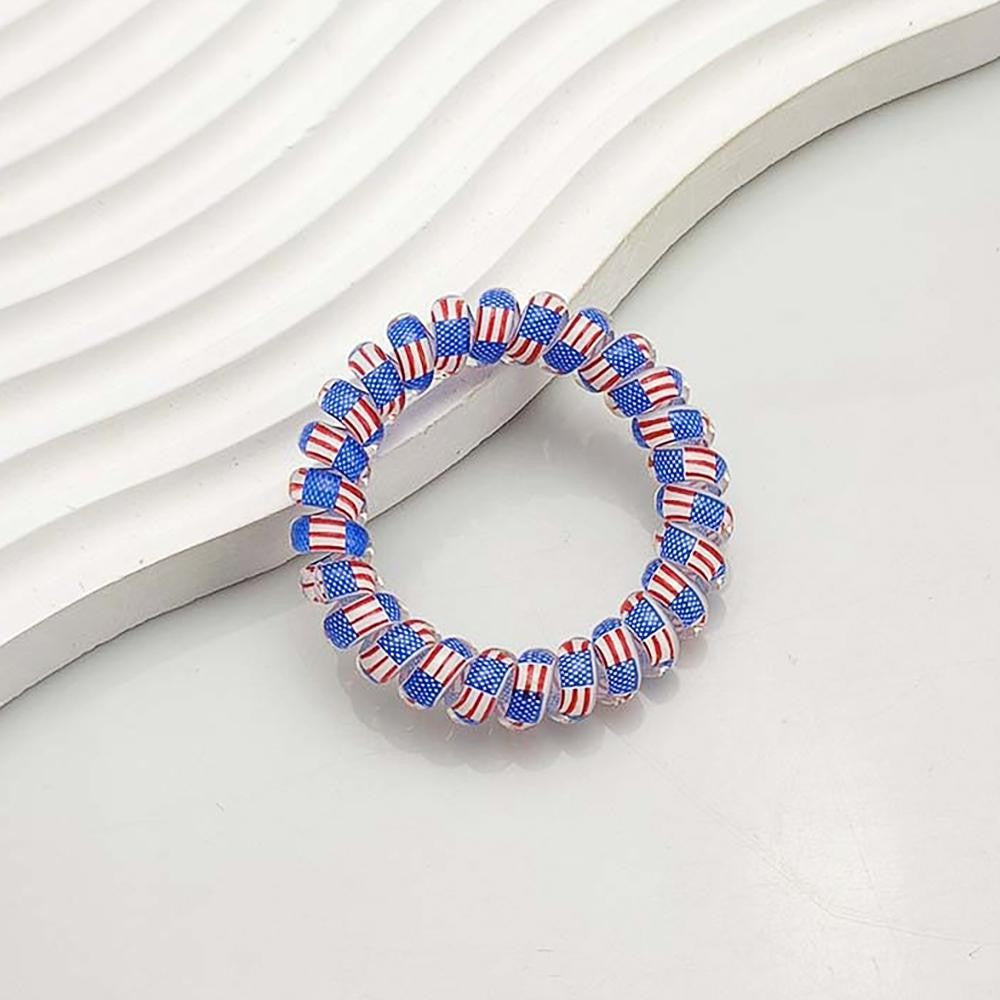 American Flag Patriotic Hair Tie