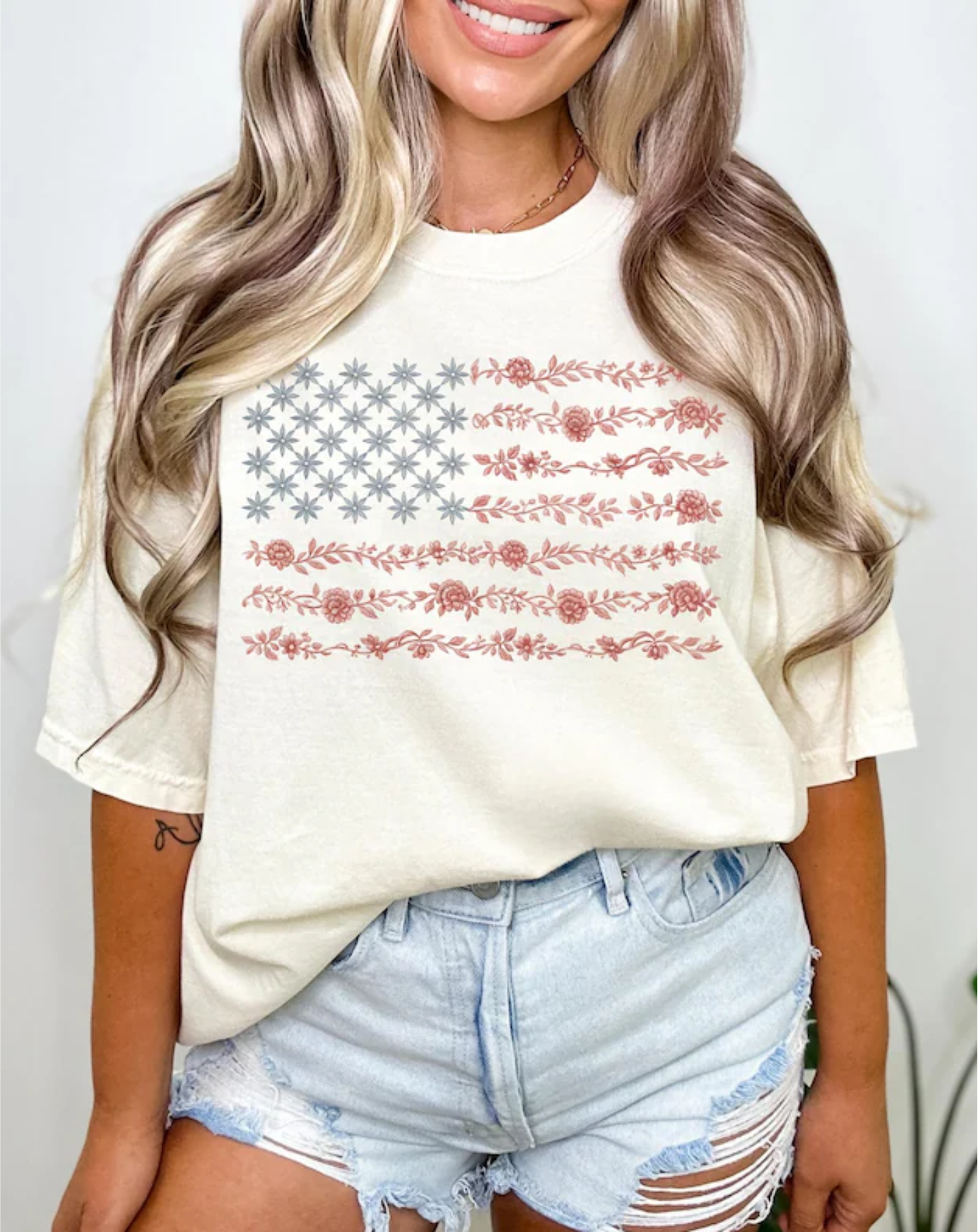 Flag Toile Graphic Tee