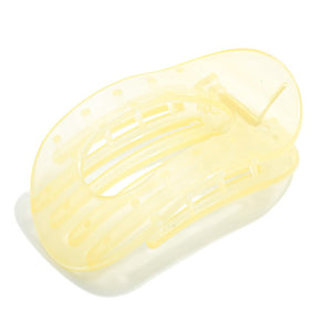 Flat Translucent Acetate Claw Clips in Multiple Colors - 4" Long