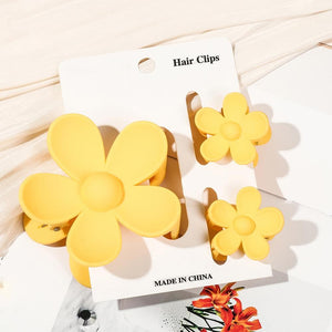 Flower Clips - Set of 3 - in 5 Colors