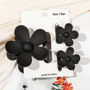 Flower Clips - Set of 3 - in 5 Colors