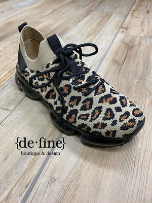Super Comfy Sneaks in Red, Black, White or Leopard