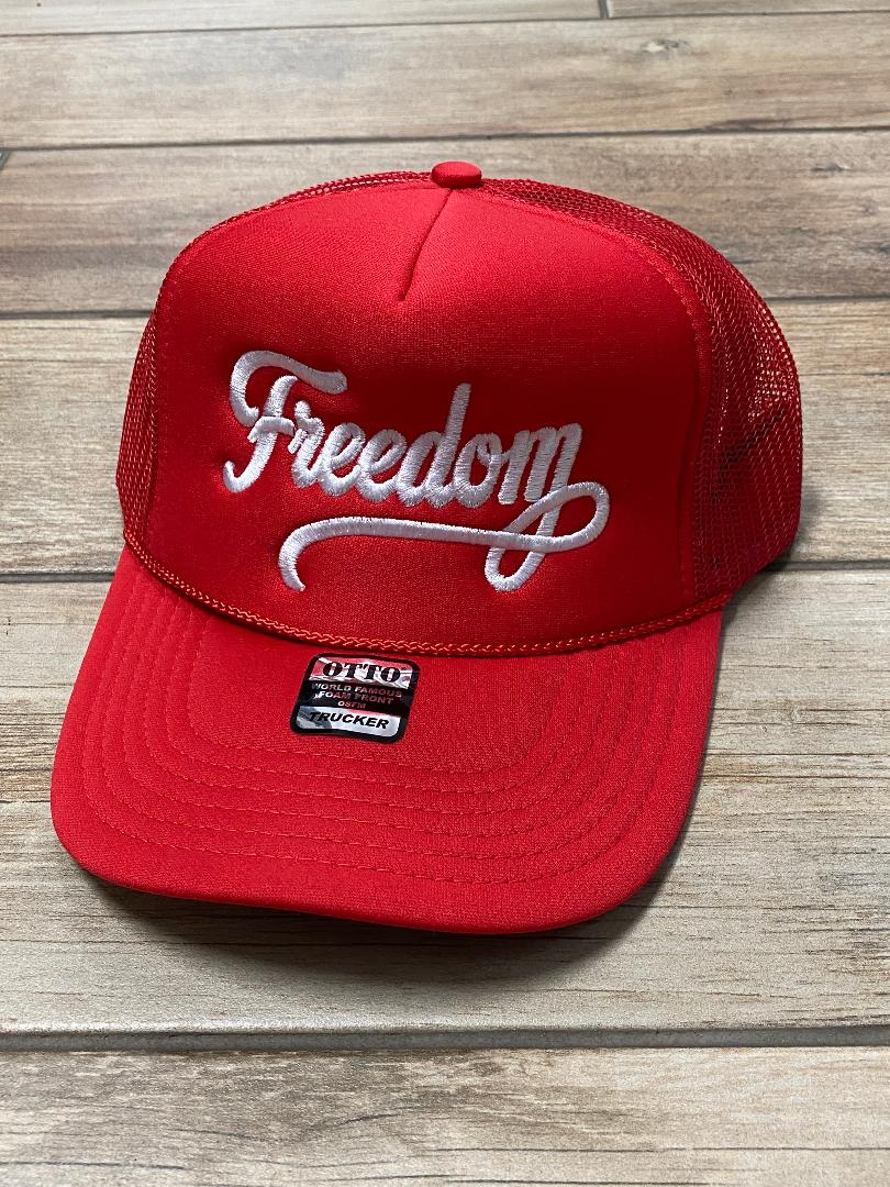 Freedom Red Foam Trucker Hat