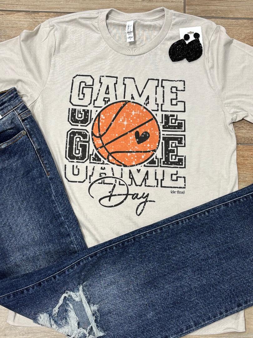 Basketball Game Day Repeat Tee or Sweatshirt