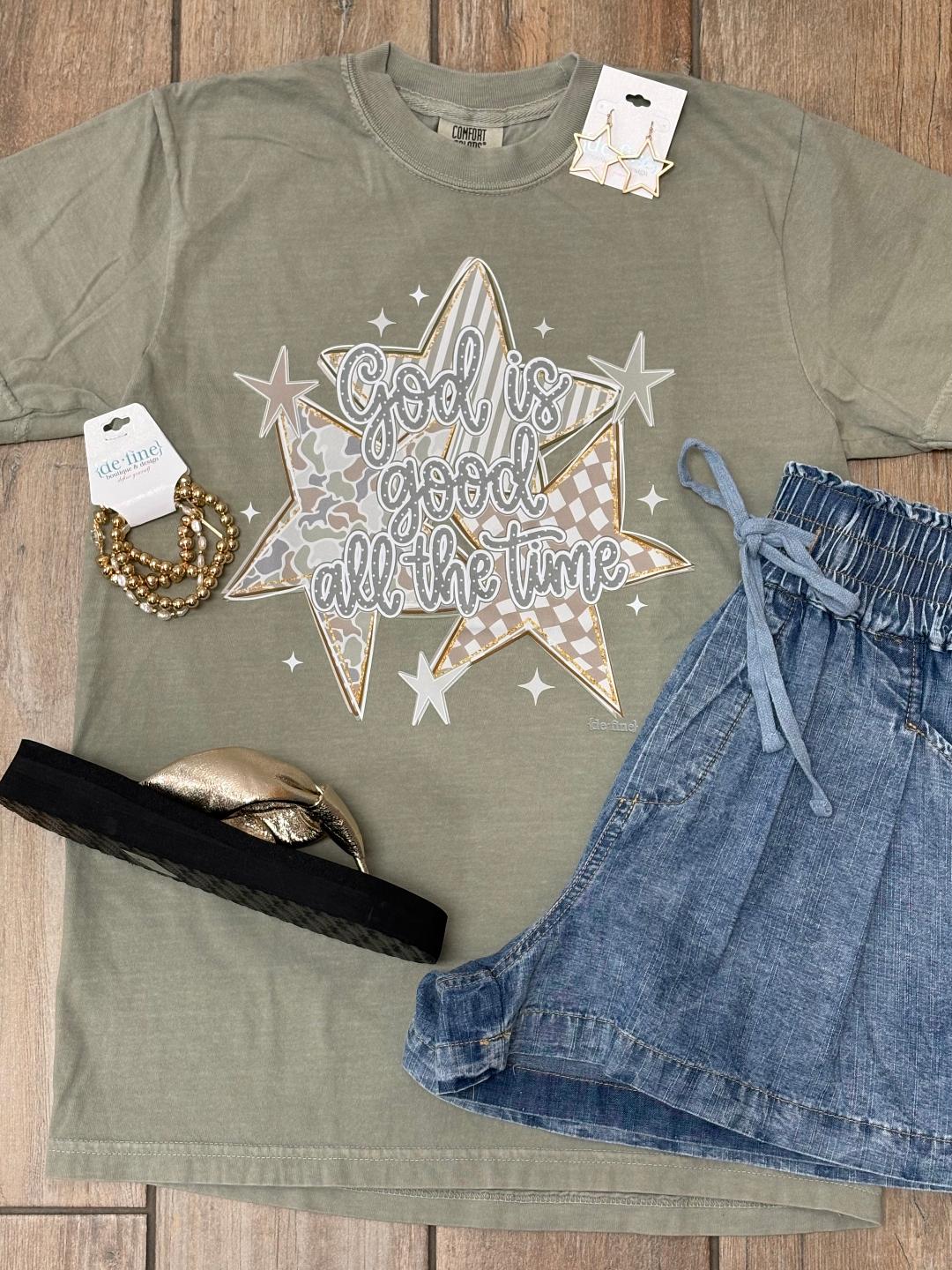 God Is Good Stars Graphic Tee
